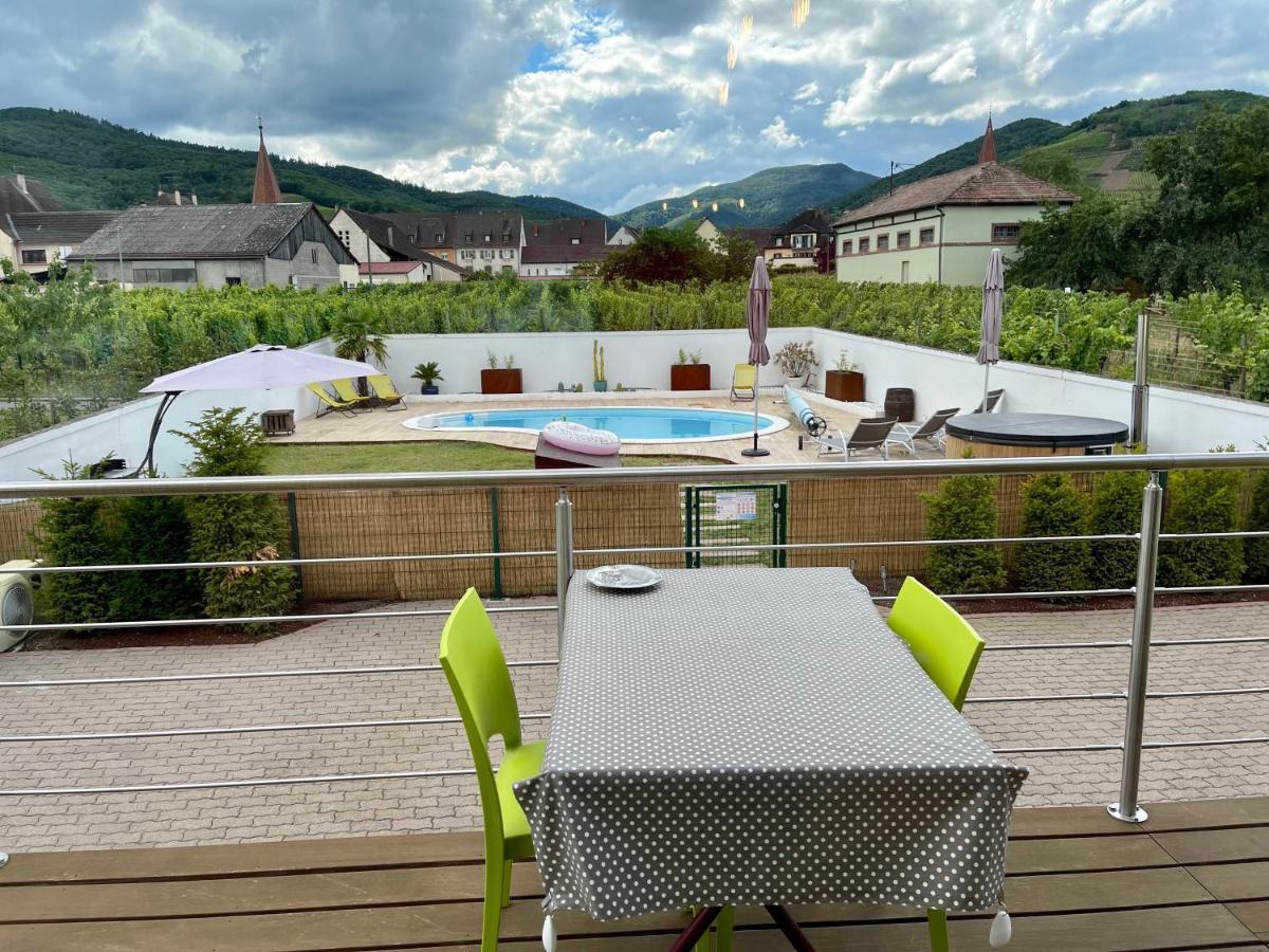 Alsacebnb - Gite 12 Personnes Dans Le Vignoble - Piscine Privee & Spa アンマーシュヴィア エクステリア 写真