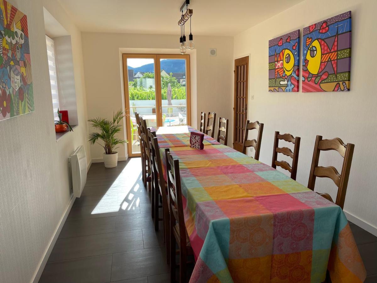 Alsacebnb - Gite 12 Personnes Dans Le Vignoble - Piscine Privee & Spa アンマーシュヴィア エクステリア 写真